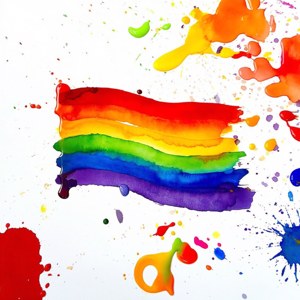 Watercolor Pride Flag
