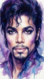 Watercolor Prince Portrait