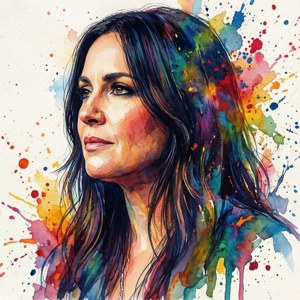 Watercolor Profile Art