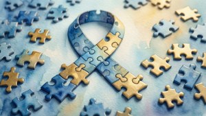 Watercolor Puzzle Awareness