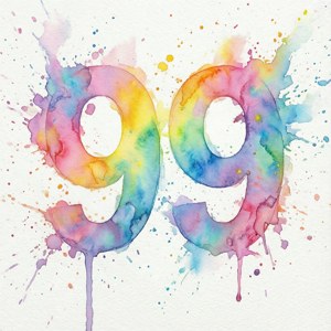 Watercolor Rainbow 99