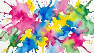 Watercolor Rainbow Splash
