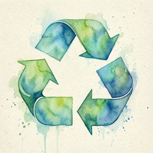 Watercolor Recycle