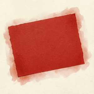 Watercolor Red Rectangle
