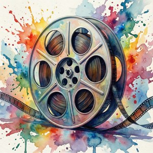 Watercolor Reel Art