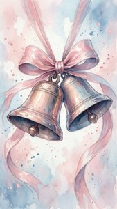 Watercolor Romance Bells