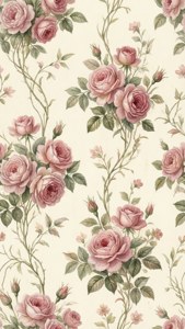 Watercolor Rose Pattern