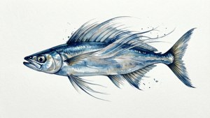 Watercolor Saury