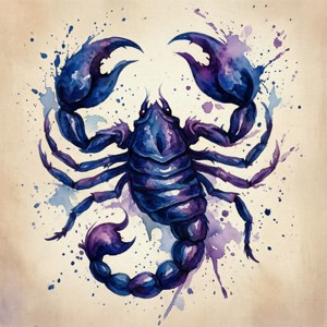 Watercolor Scorpio Dream
