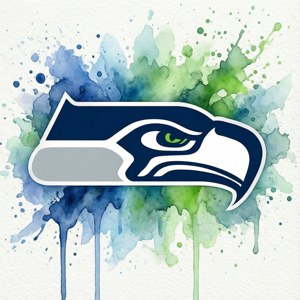 Watercolor Seahawks