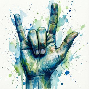 Watercolor Shaka
