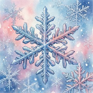 Watercolor Snowflakes