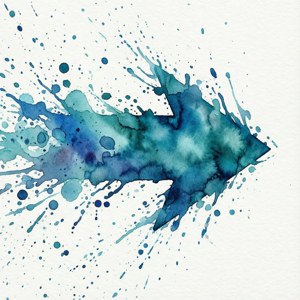 Watercolor Splash Arrow