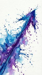 Watercolor Splash Arrow