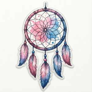 Watercolor Splash Dream Catcher