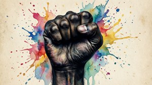 Watercolor Splash Fist