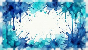 Watercolor Splash Frame