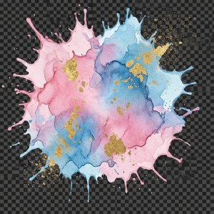Watercolor Splash Pastel
