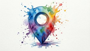 Watercolor Splash Pin
