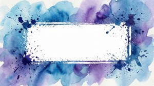 Watercolor Splatter Banner