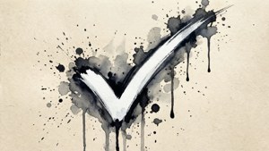 Watercolor Splatter Check