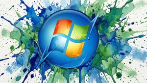 Watercolor Splatter Vista
