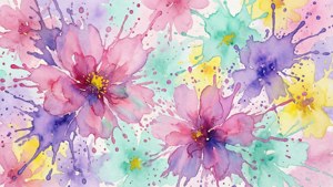 Watercolor Spring Splash