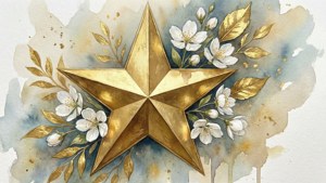 Watercolor Star Art