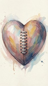 Watercolor Stitch Heart