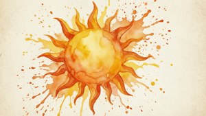 Watercolor Sun Splash