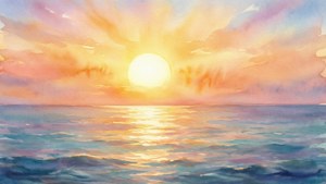 Watercolor Sunrise