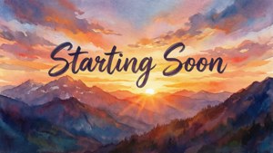 Watercolor Sunset Starting Soon