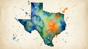 Watercolor Texas Dream