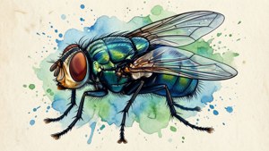 Watercolor Texture Fly