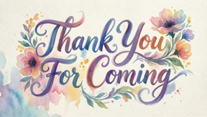 Watercolor Thank You