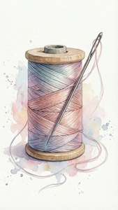 Watercolor Thread Spool