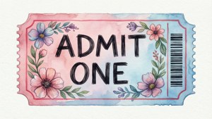 Watercolor Ticket Stub