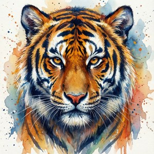 Watercolor Tiger