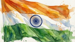 Watercolor Tiranga