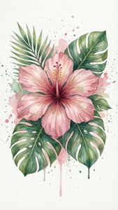 Watercolor Tropical