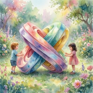 Watercolor Twister Garden
