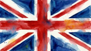 Watercolor Union Jack