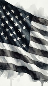 Watercolor Wash Flag