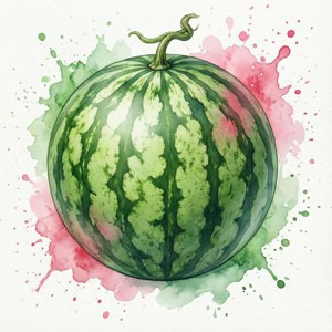 Watercolor Watermelon