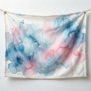 Watercolor White Banner