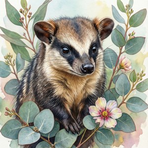 Watercolor Wonder Numbat