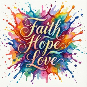 Watercolor Word Art