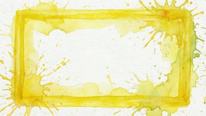 Watercolor Yellow Frame