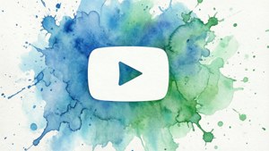 Watercolor YouTube Logo