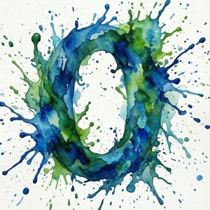 Watercolor Zero Splash